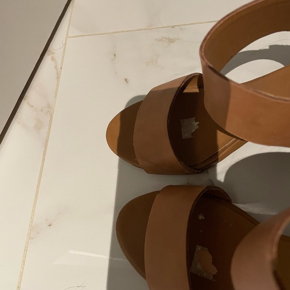 Steve Madden Nude Heels (Sandals, Block Heel) - Picture 3 of 4